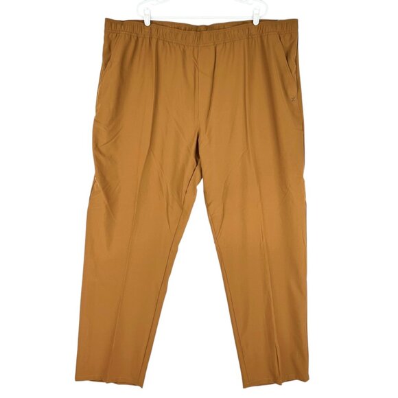 NWT Xersion Men's Pull-on Woven Loose Fit Stretch Brown Pants Big/Tall Size 4XLT - Picture 1 of 10